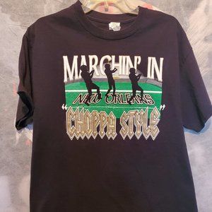 NFL New Orleans Saints Marchin' In New Orleans Choppa Style Mens L Gildan T